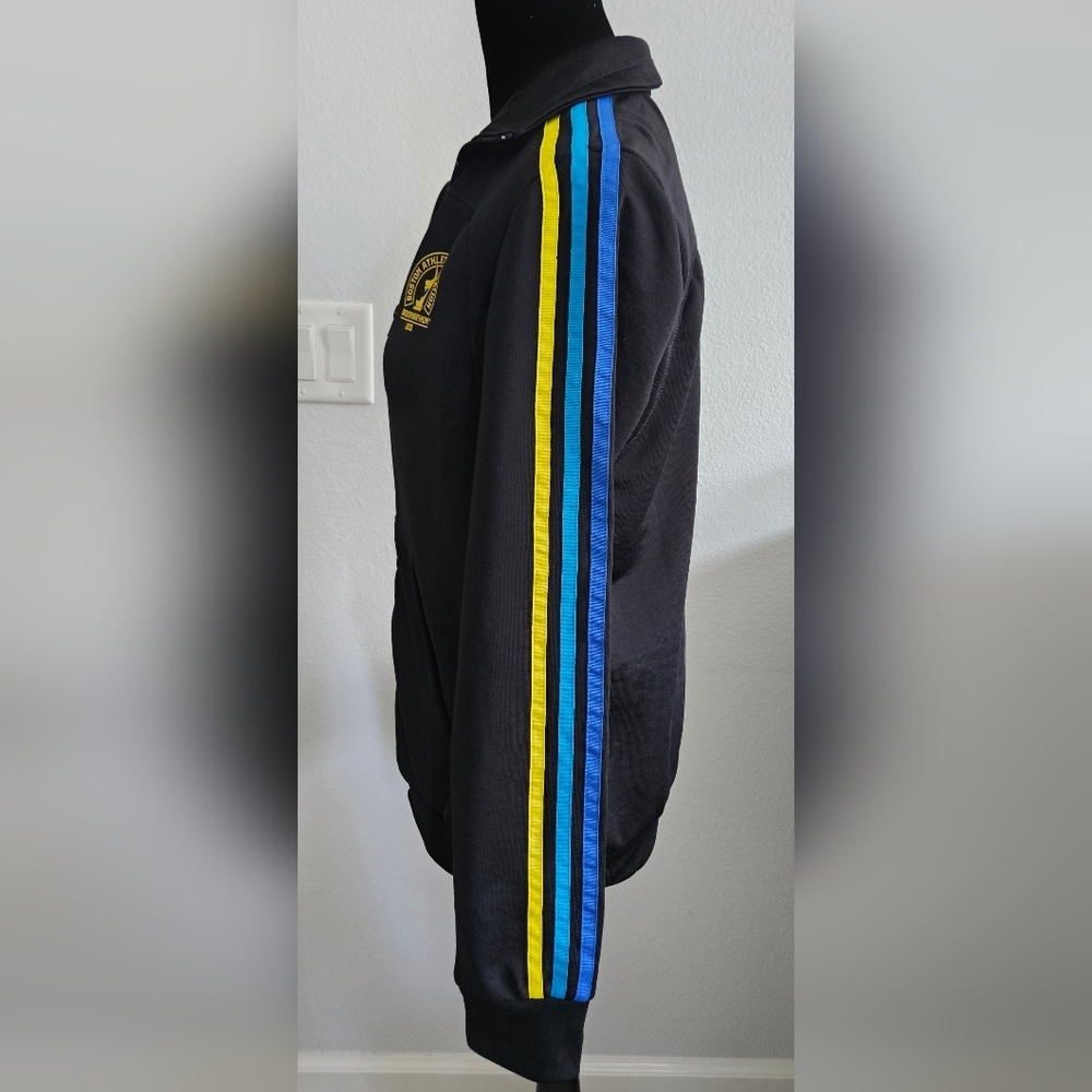 Adidas Boston Marathon 2015 Jacket Womens Small Black Track Full Zip BAA - Picture 3 of 7